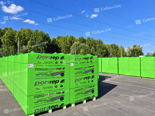 Газосиликатные стеновые блоки Poritep 625х250х500, D500