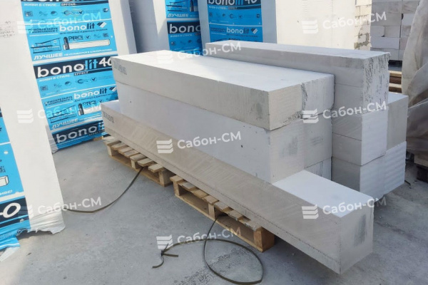 Блок газобетонный Bonolit Малоярославец D600 625х200х100 перегородочный